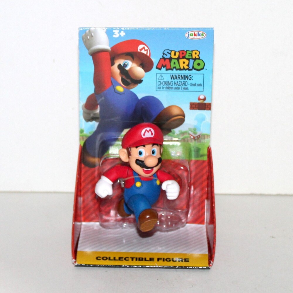 Super Mario running figurine 2019 Jakks Pacific Nintendo 2.5” NEW Bros
